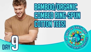 Day Nine - custom printed organic bamboo t-shirts 
